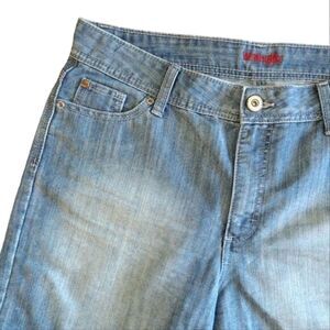 VTG 90s Wrangler Distressed High Rise 6" Inseam Jean Shorts Plussize 14